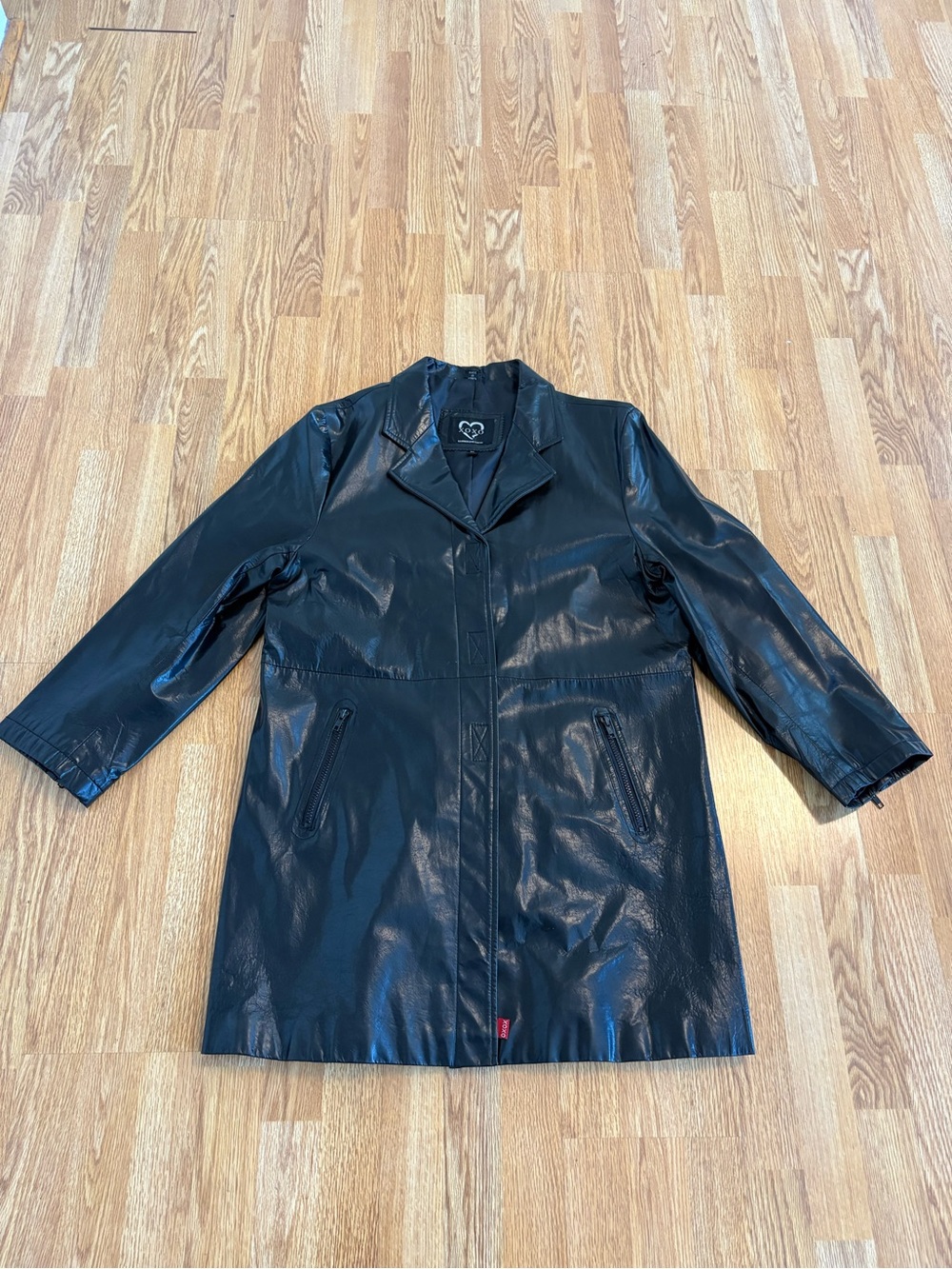 XOXO leather duster jacket